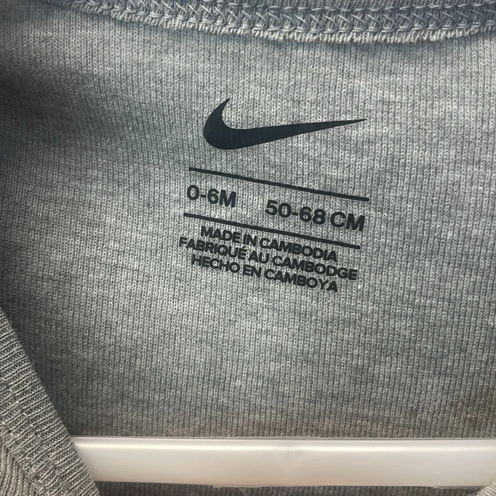 Nike Air‎ Gray Baby onesie